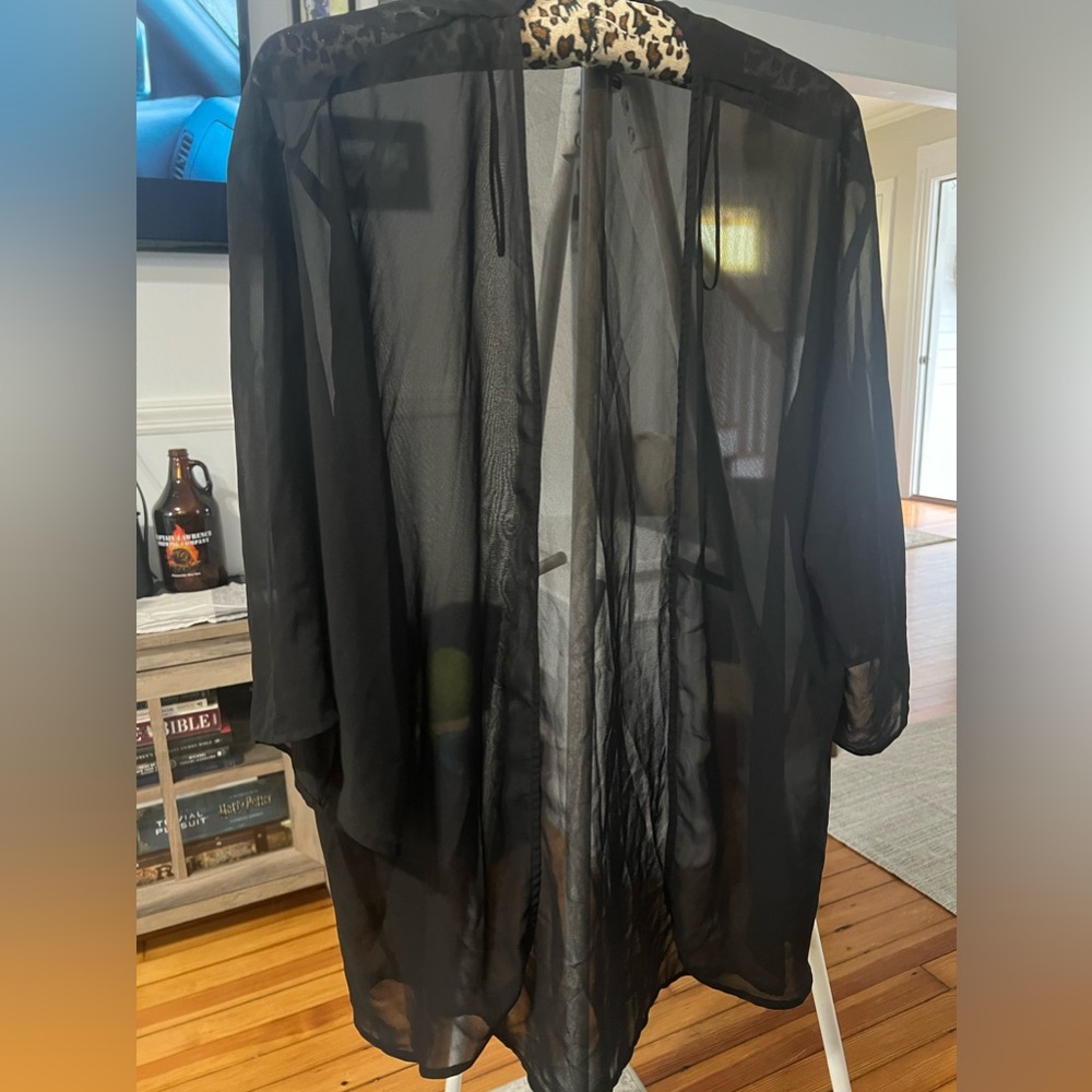 H&M Black Sheer Kimono